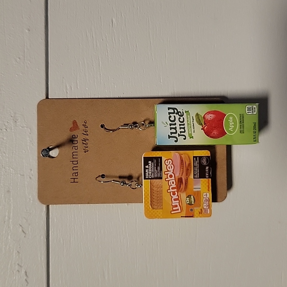 Handmade "Lunch of a 90s Kid" Earrings